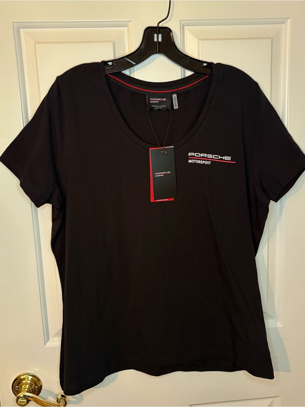 Porsche Motorsport Black V-Neck Tee